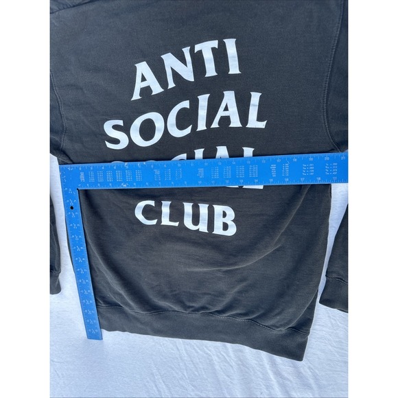 Anti Social Social Club Independent Hoodie Size M Black 100% Cotton Pullover - Picture 6 of 8
